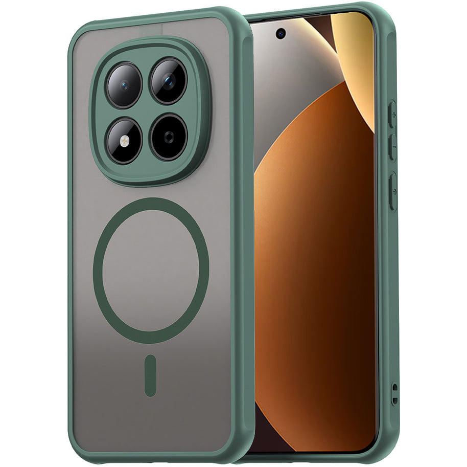 Handyhülle für Xiaomi Redmi Note 15 Pro Plus 5G / POCO M8 Pro 5G, Techsuit HaloFrost II MagSafe, Grün