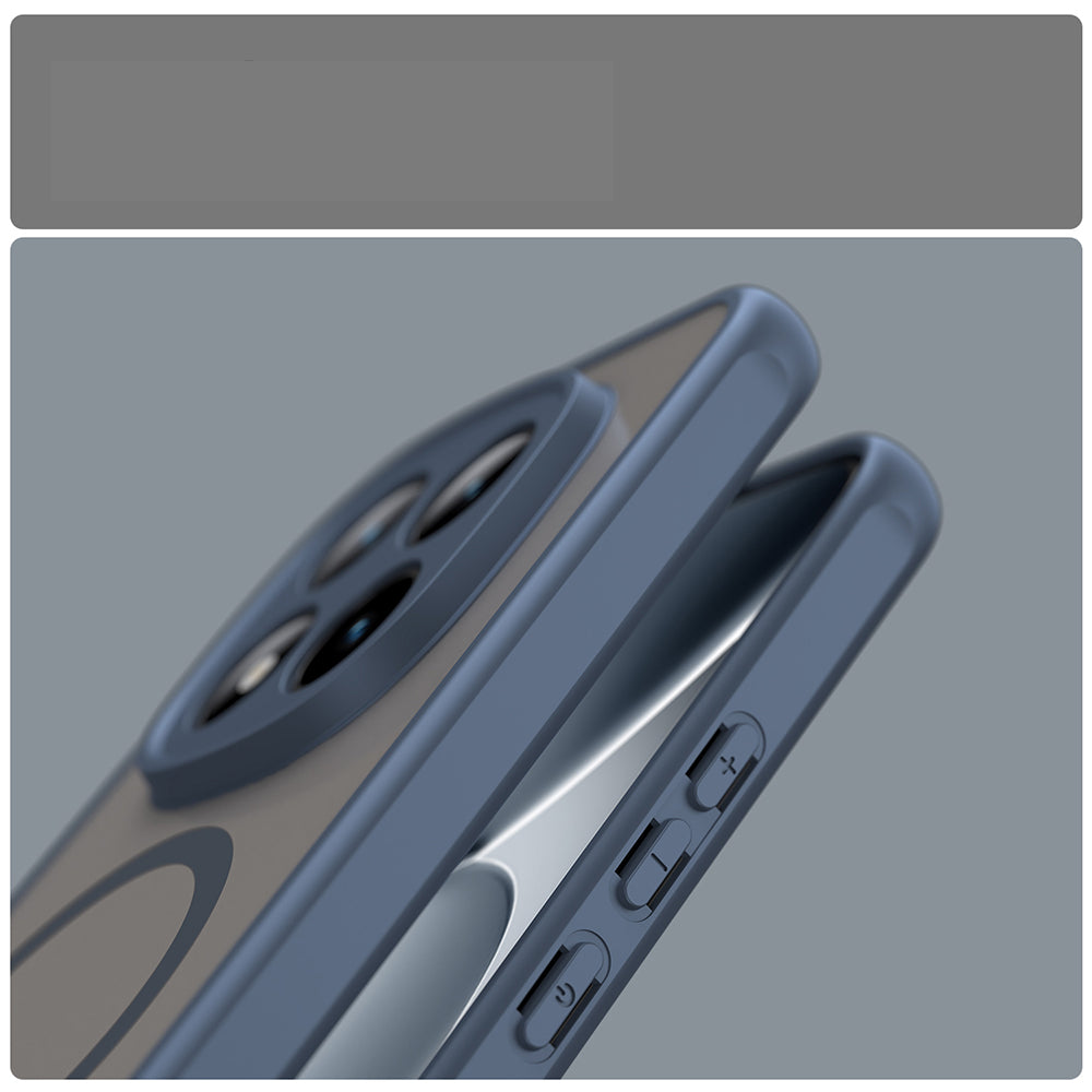 Handyhülle für Xiaomi Redmi Note 15 Pro Plus 5G / POCO M8 Pro 5G, Techsuit HaloFrost II MagSafe, Dunkelblau