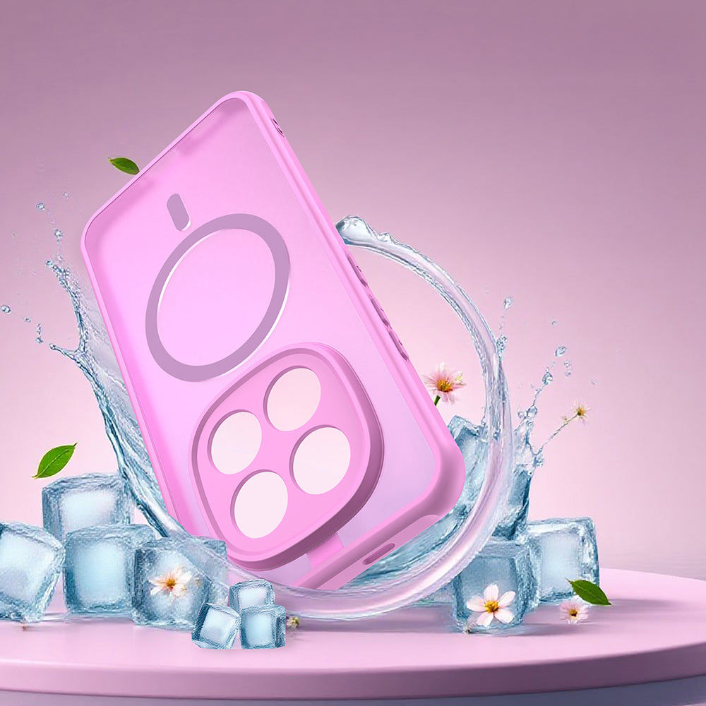 Handyhülle für Xiaomi Redmi Note 15 Pro Plus 5G / POCO M8 Pro 5G, Techsuit HaloFrost II MagSafe, Rosa