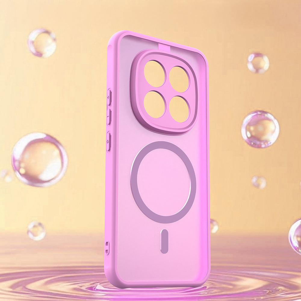 Handyhülle für Xiaomi Redmi Note 15 Pro Plus 5G / POCO M8 Pro 5G, Techsuit HaloFrost II MagSafe, Rosa