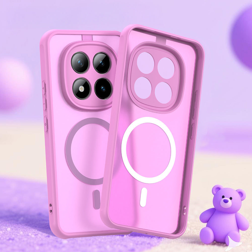 Handyhülle für Xiaomi Redmi Note 15 Pro Plus 5G / POCO M8 Pro 5G, Techsuit HaloFrost II MagSafe, Rosa
