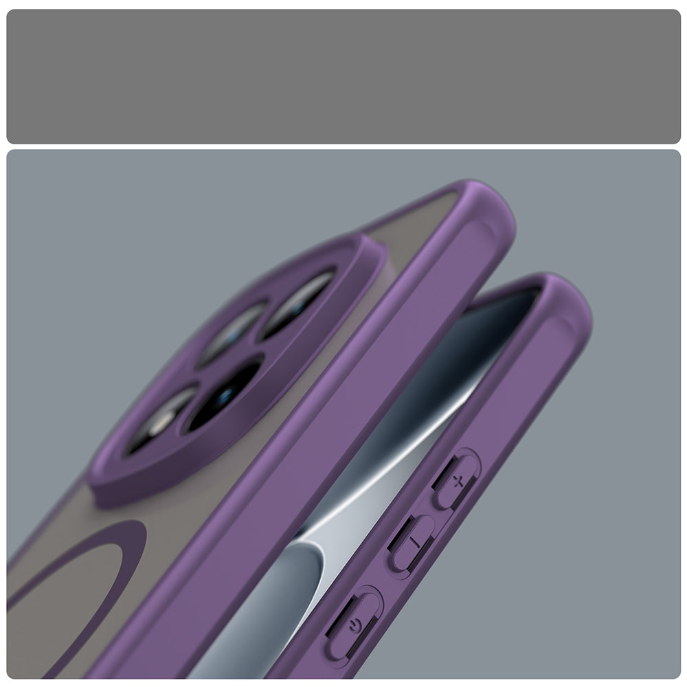 Handyhülle für Xiaomi Redmi Note 15 Pro Plus 5G / POCO M8 Pro 5G, Techsuit HaloFrost II MagSafe, Violett