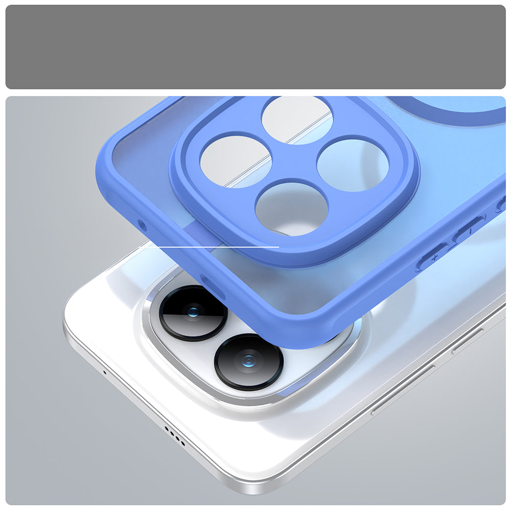 Handyhülle für Xiaomi Redmi Note 15 Pro Plus 5G / POCO M8 Pro 5G, Techsuit HaloFrost II MagSafe, Hellblau