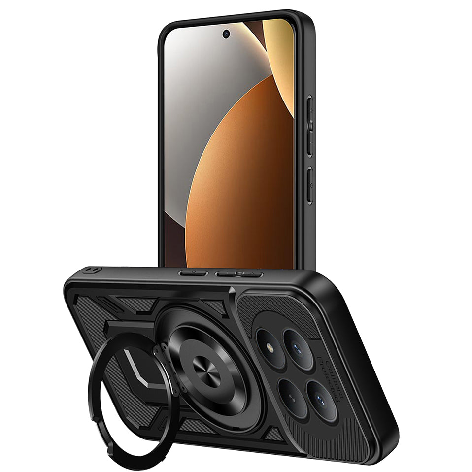 Handyhülle für Xiaomi Redmi Note 15 Pro 5G, Techsuit RuggedCam, Schwarz