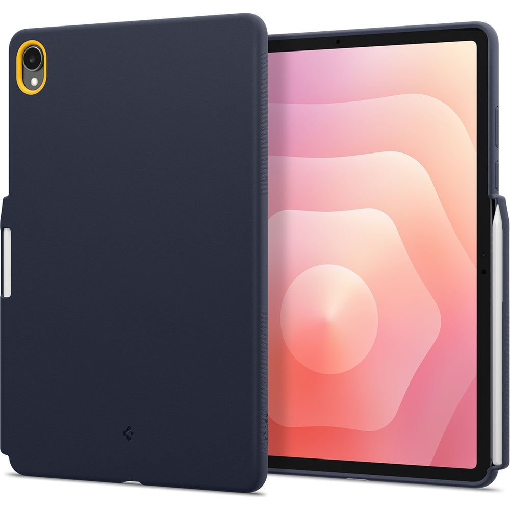 Hülle für Galaxy Tab S11, Spigen Nano Pop, Dunkelblau-Gelb
