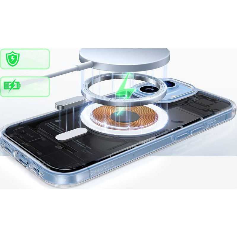 Handyhülle für iPhone 17, Torras Guardian-Mag mit MagSafe, Transparent