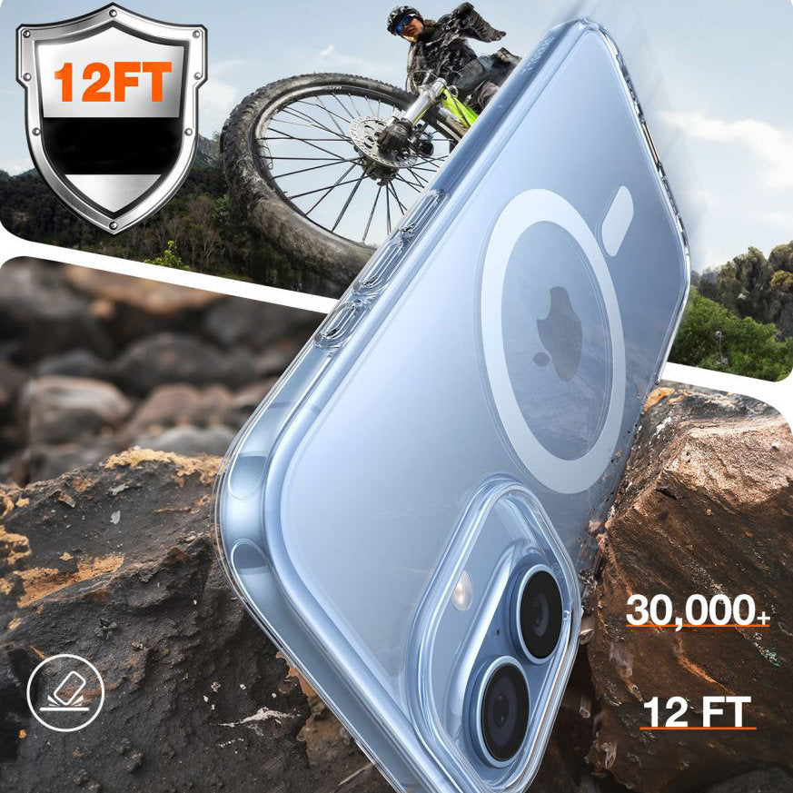 Handyhülle für iPhone 17, Torras Guardian-Mag mit MagSafe, Transparent