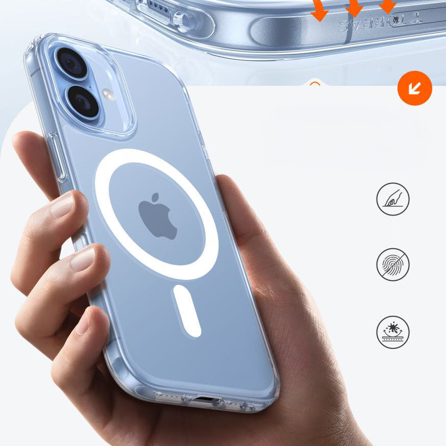 Handyhülle für iPhone 17, Torras Guardian-Mag mit MagSafe, Transparent