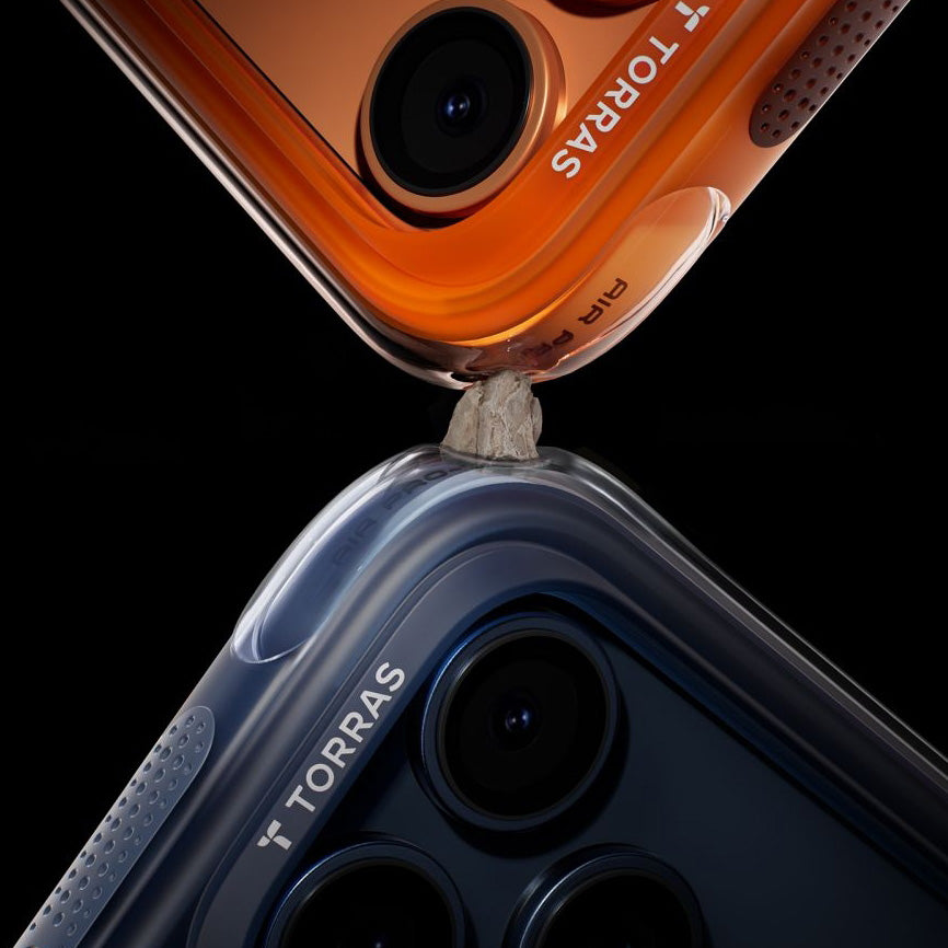 Handyhülle mit 360° drehbarem Standfuß mit MagSafe für iPhone 17 Pro, Torras Ostand Q3 Air, Blau