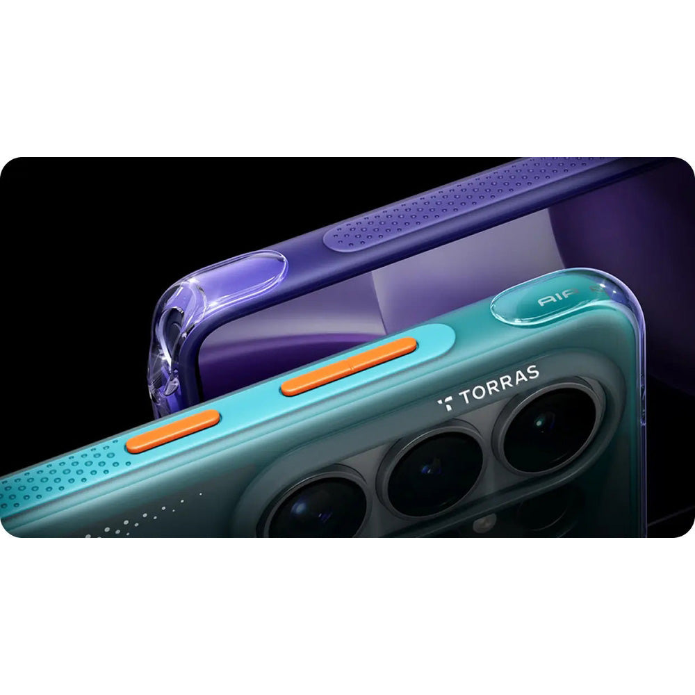 Handyhülle mit 360° drehbarem Standfuß für Galaxy S26 Ultra, Torras Ostand Q3 Air mit MagSafe, Violett