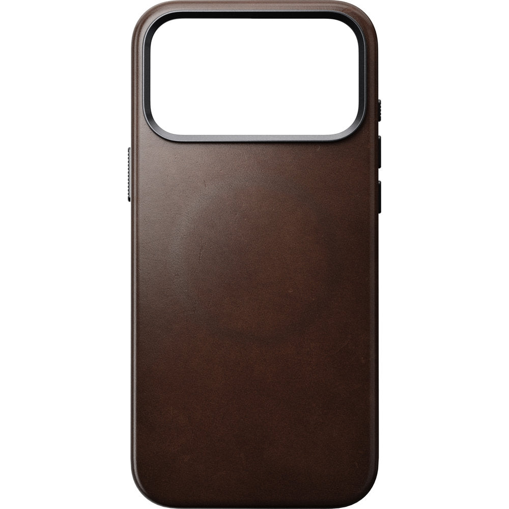 Leder Handyhülle für iPhone 18 Pro Max / 17 Pro Max mit MagSafe, Traditional Leather Case Horween Series, rustikales Braun (4/9)