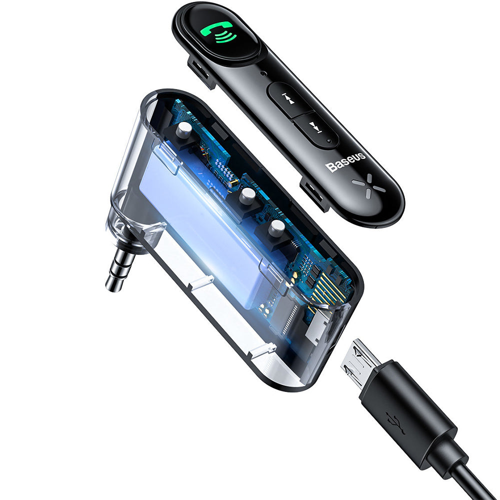 Adapter Baseus Transmiter Audio BSBA-02 (Overseas Edition), Schwarz