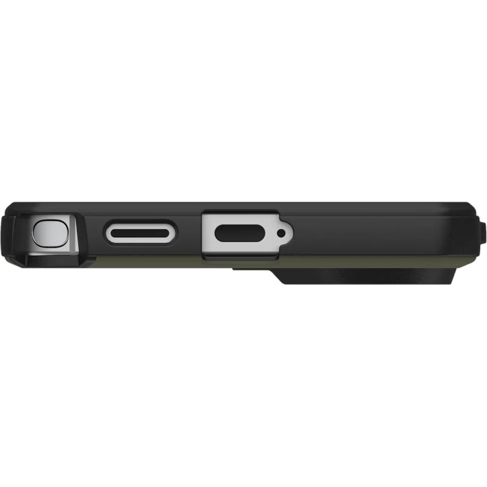 Gepanzerte Handyhülle für Galaxy S26 Ultra, Urban Armor Gear Civilian LT mit MagSafe, Olivgrün mit schwarzen Rahmen