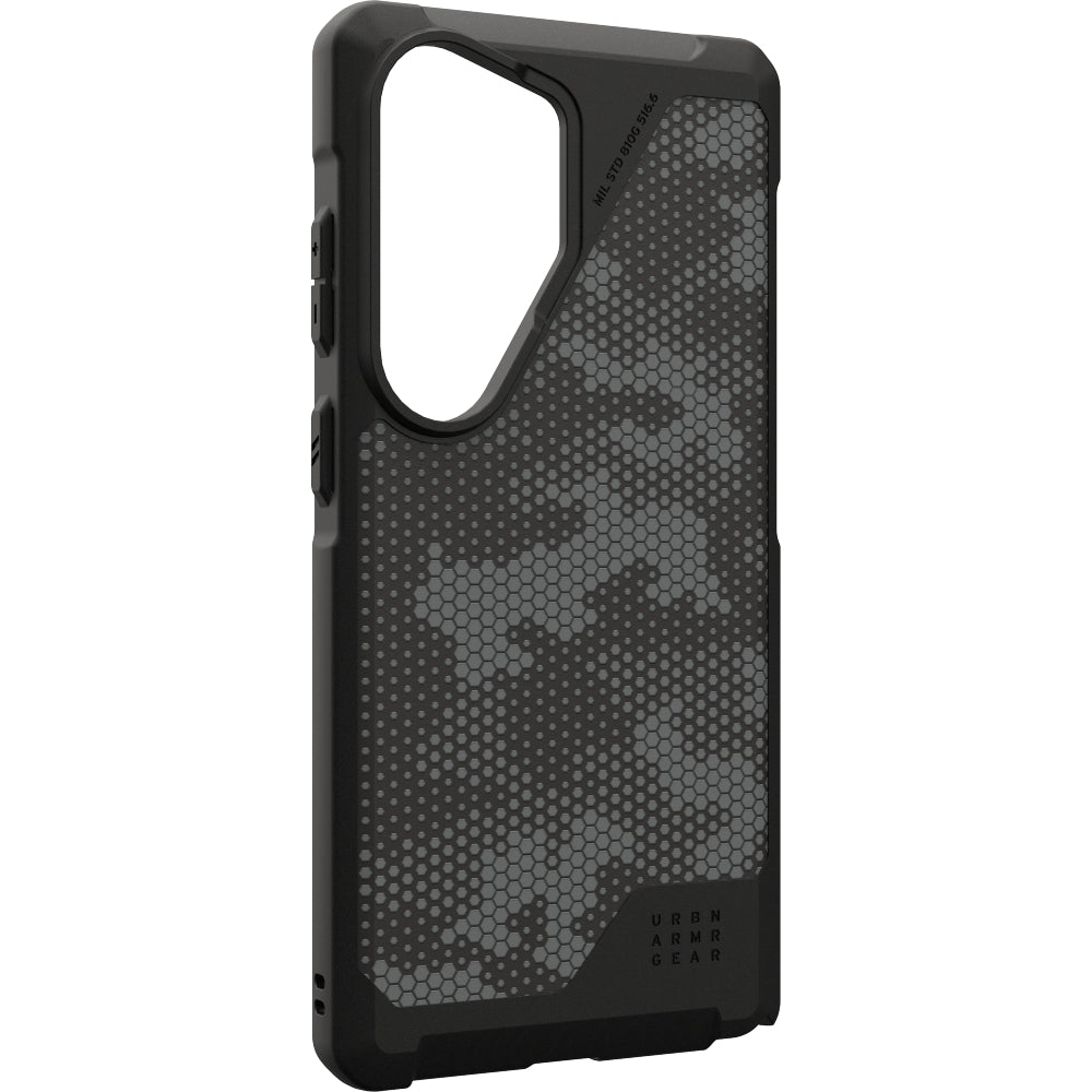 Handyhülle für Galaxy S26 Ultra, Urban Armor Gear Metropolis LT Micro Hex, Grau-Schwarz