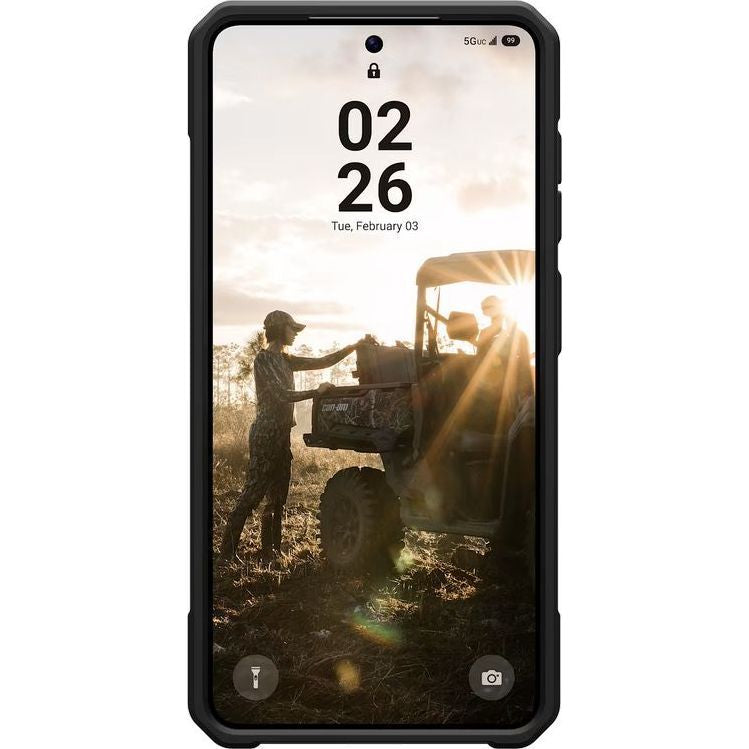 Handyhülle für Galaxy S26, Urban Armor Gear Monarch Pro Mag mit MagSafe, Schwarz mit Kohlefaser