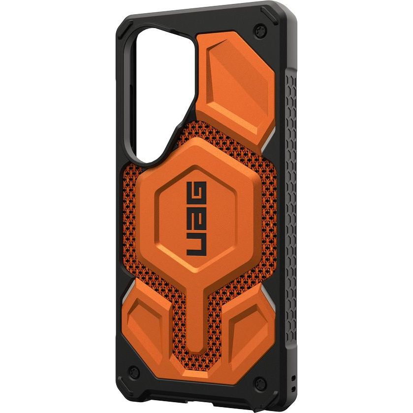 Handyhülle für Galaxy S26 Ultra, Urban Armor Gear Monarch Pro Mag mit MagSafe, Orange mit Kevlar
