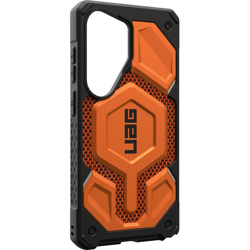 Handyhülle für Galaxy S26 Ultra, Urban Armor Gear Monarch Pro Mag mit MagSafe, Orange mit Kevlar