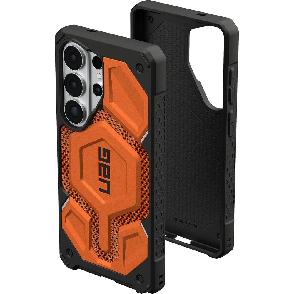 Handyhülle für Galaxy S26 Ultra, Urban Armor Gear Monarch Pro Mag mit MagSafe, Orange mit Kevlar
