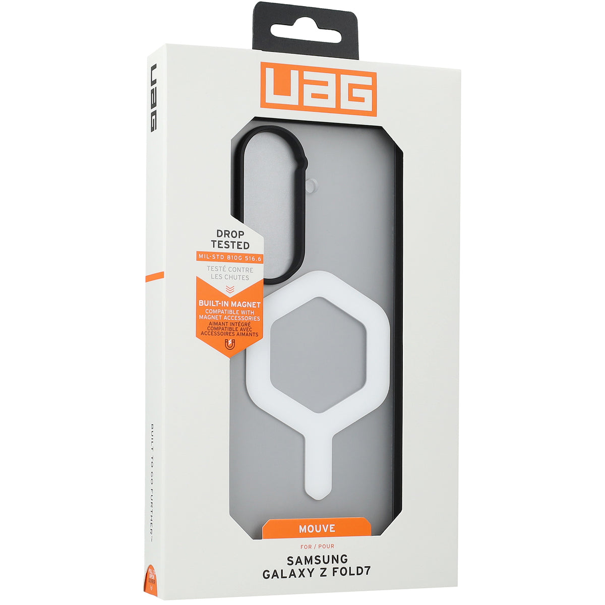 Handyhülle für Galaxy Z Fold7, UAG Mouve with Magnet, Transparent und Schwarz