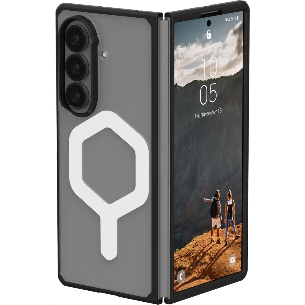 Handyhülle für Galaxy Z Fold7, Urban Armor Gear Mouve with Magnet, Transparent und Schwarz