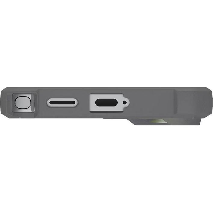Handyhülle mit Armband für Galaxy S26 Ultra, Urban Armor Gear Pathfinder Clear Mag Bundle mit MagSafe, Transparent und Grau mit grünem Element
