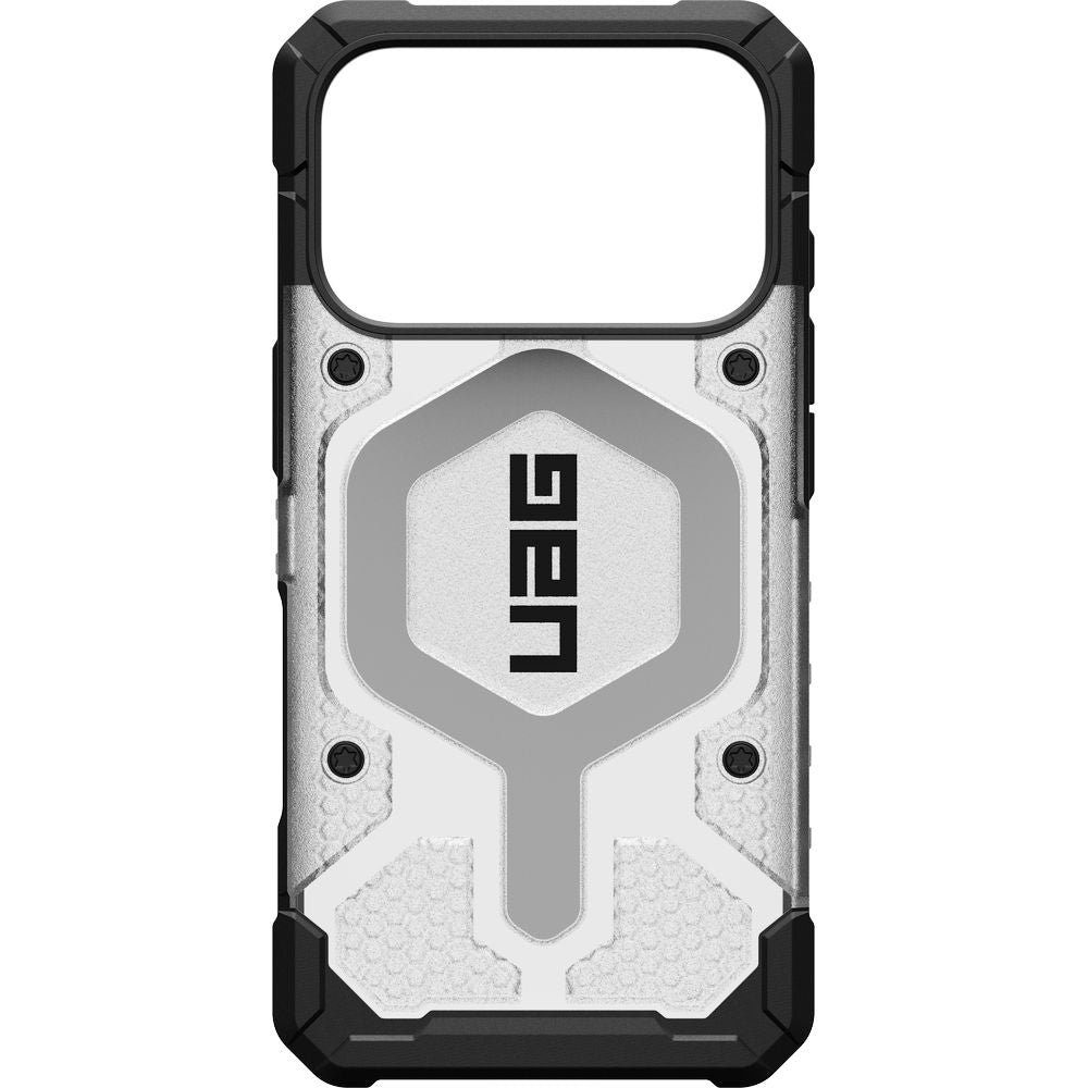 Handyhülle für iPhone 18 Pro / 17 Pro, UAG Pathfinder Clear Mag mit MagSafe, Transparent mit schwarzen Rahmen