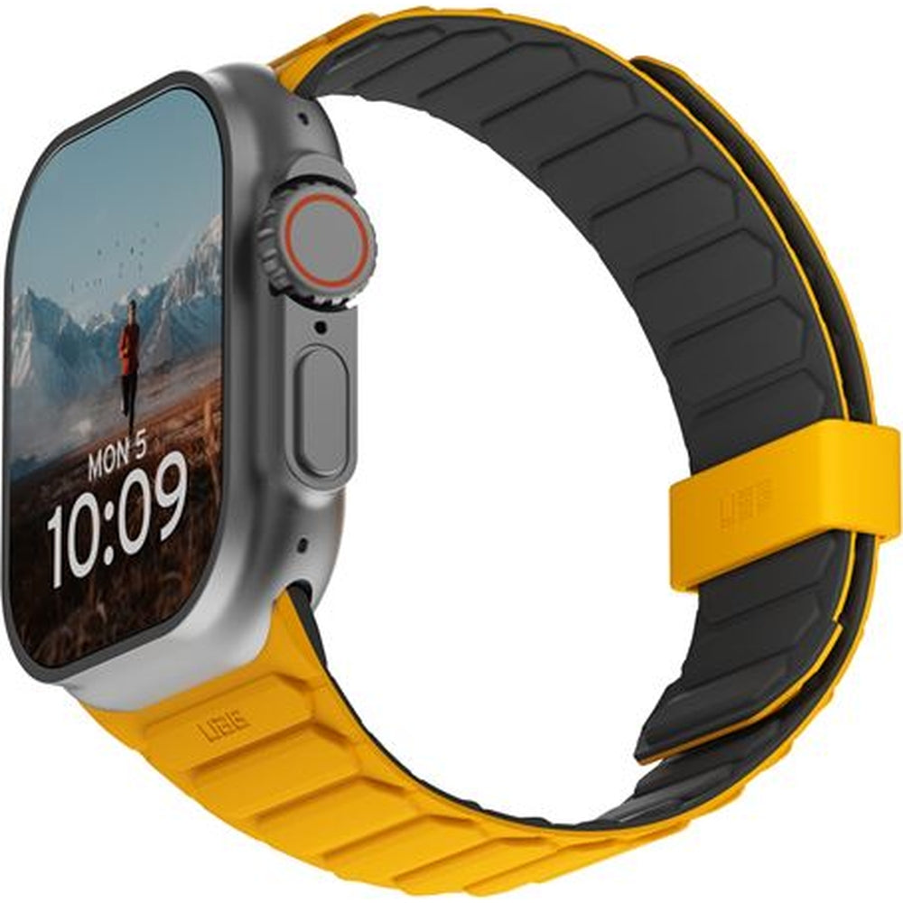 Armband für Apple Watch 49/46/45/44 mm, Urban Armor Gear Pathfinder, Gelb-Schwarz