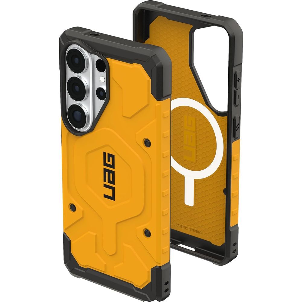 Handyhülle für Galaxy S26 Ultra, Urban Armor Gear Pathfinder Mag mit MagSafe, Gelb und Schwarz