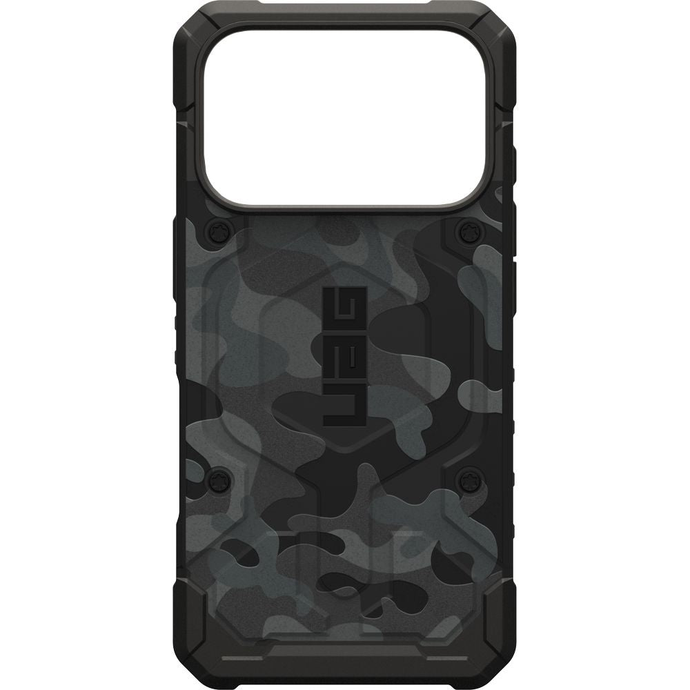 Handyhülle für iPhone 18 Pro / 17 Pro, UAG Pathfinder Mag mit MagSafe, Dunkelgrau-schwarze Tarnfarbe