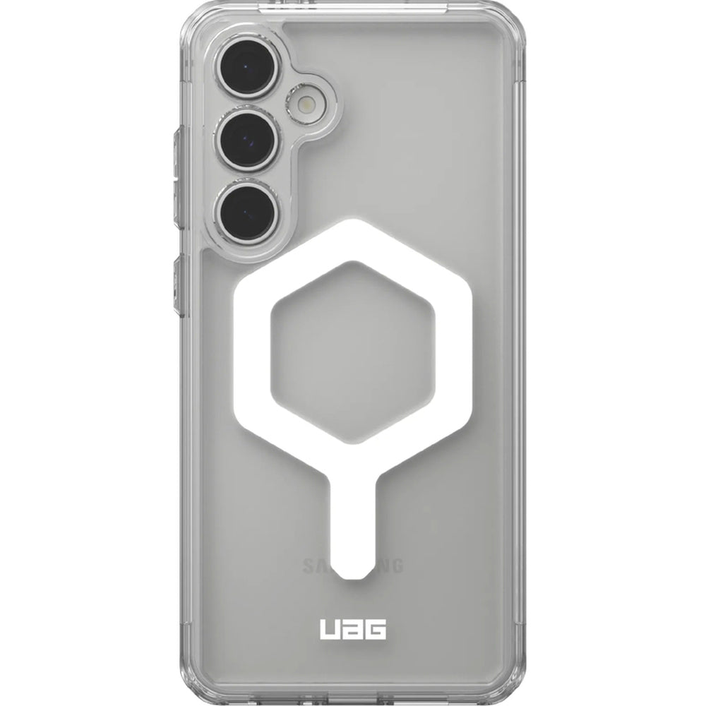Handyhülle für Galaxy S24 FE, UAG Plyo Pro Magnetic, Transparent und Silber