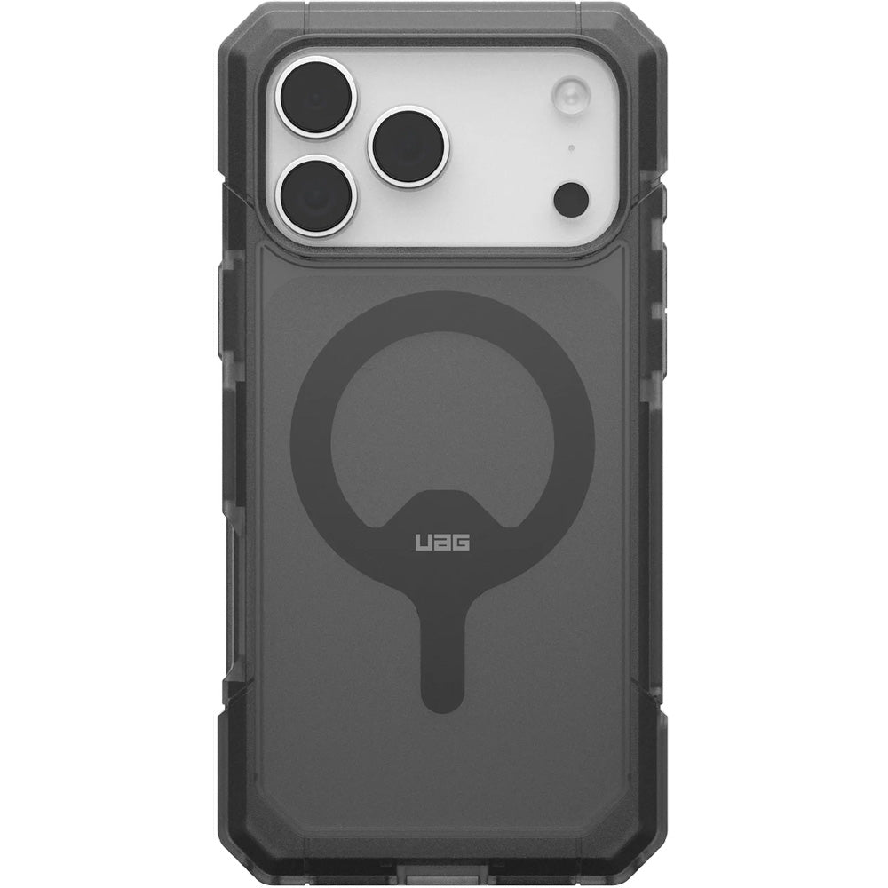 Handyhülle für iPhone 17 Pro Max, Urban Armor Gear Trooper Mag, Durchscheinend mit schwarzen Rahmen