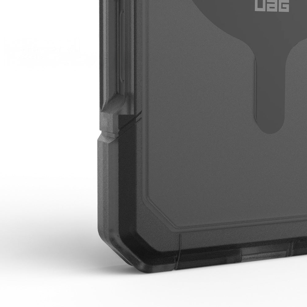 Handyhülle für iPhone 17 Pro Max, Urban Armor Gear Trooper Mag, Durchscheinend mit schwarzen Rahmen