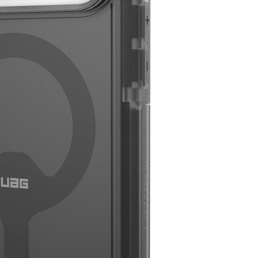 Handyhülle für iPhone 17 Pro Max, Urban Armor Gear Trooper Mag, Durchscheinend mit schwarzen Rahmen
