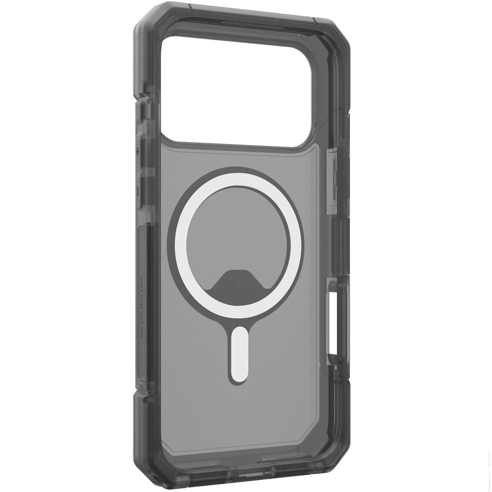Handyhülle für iPhone 17 Pro Max, Urban Armor Gear Trooper Mag, Durchscheinend mit schwarzen Rahmen