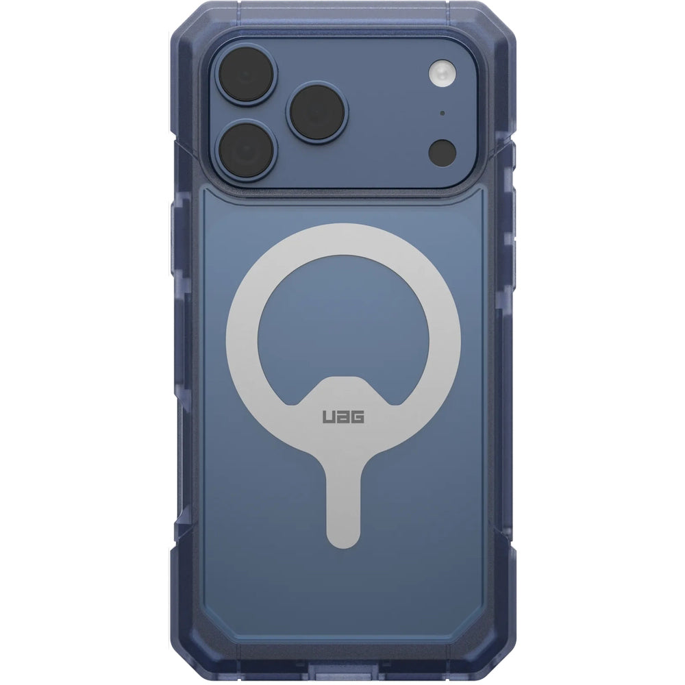 Handyhülle für iPhone 18 Pro Max / 17 Pro Max, UAG Trooper Mag, Blau und Transparent