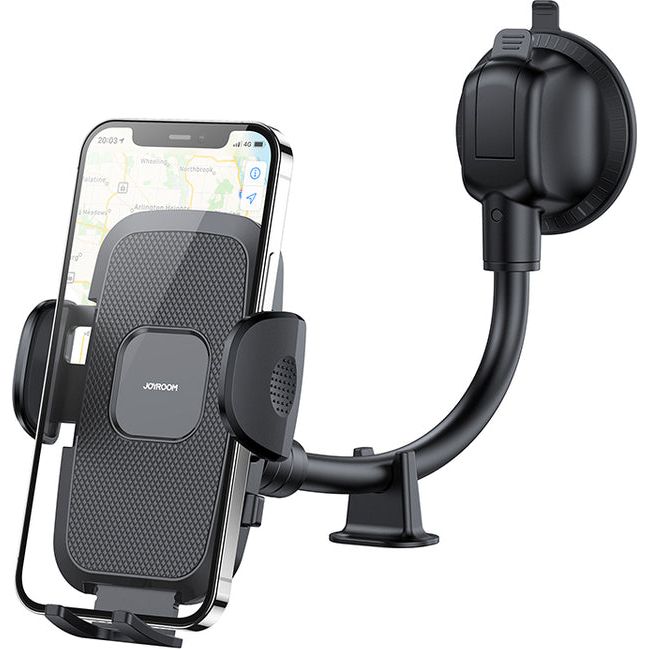 Mechanische Handy-Halterung für Armaturenbrett/Windschutzscheibe, Joyroom JR-ZS259, Schwarz