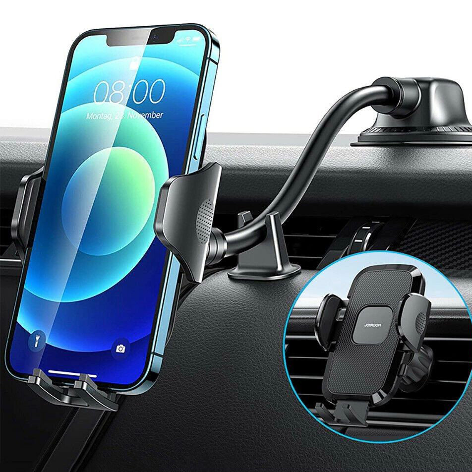 Mechanische Handy-Halterung für Armaturenbrett/Windschutzscheibe, Joyroom JR-ZS259, Schwarz