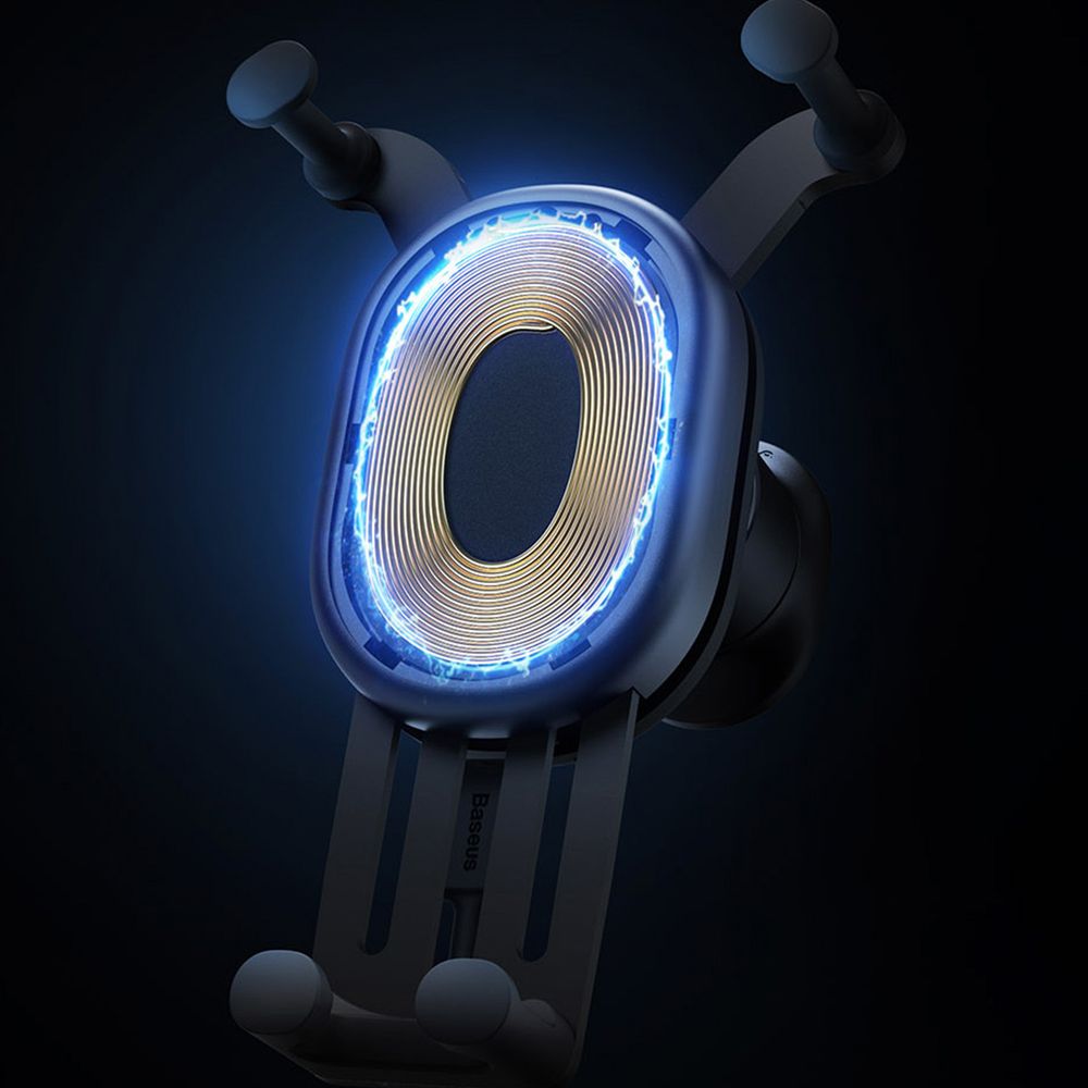 Baseus Stable Gravitational Car Mount Pro mit induktiver Aufladung an den Lüftungsöffnungen, Schwarz