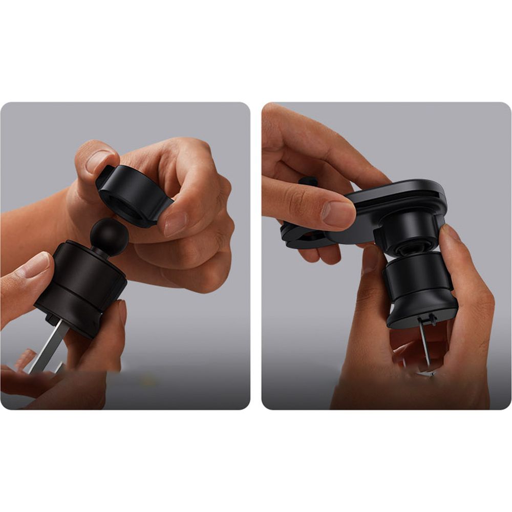 Baseus Stable Gravitational Car Mount Pro mit induktiver Aufladung an den Lüftungsöffnungen, Schwarz