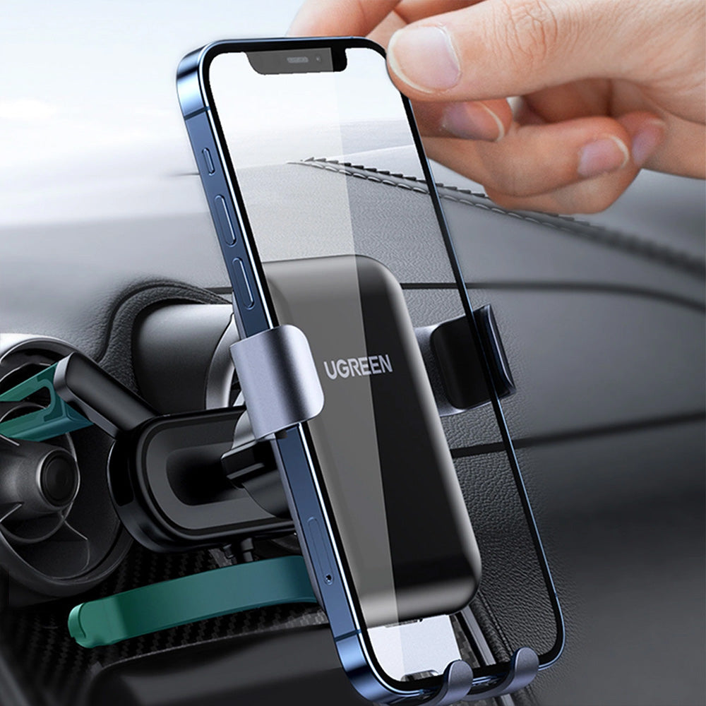 Schwerkraft Autohalterung für das Telefon zu den Lüftungsöffnungen, Ugreen LP274, Schwarz-Grau