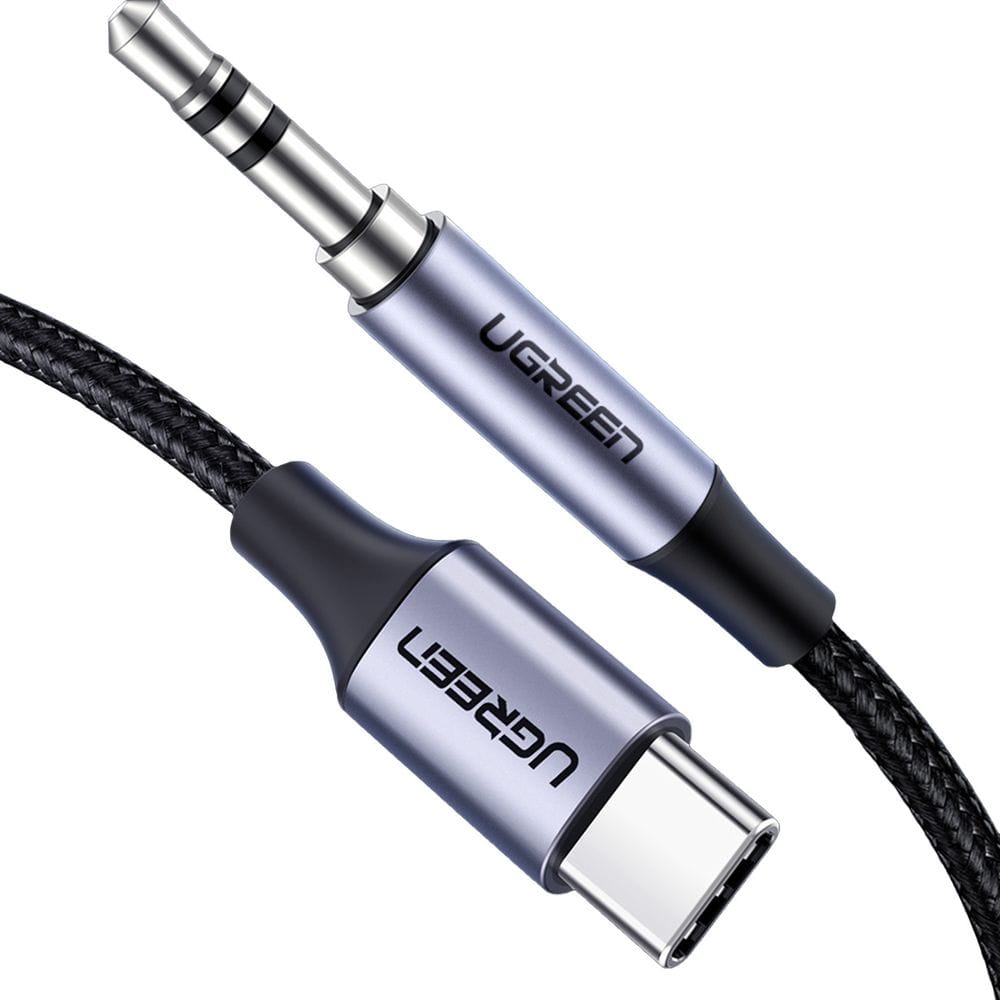 Ugreen Kabel USB-C - Audio AUX 3,5 mm Mini-jack 1m, Grau