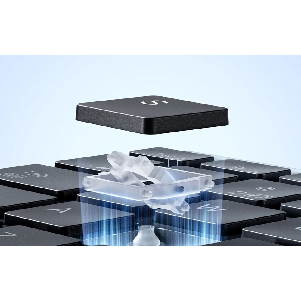 Kabelloses Tastatur- und Maus-Set UGREEN MK552, 4000 DPI, Bluetooth 5.4 Schwarz-Silber