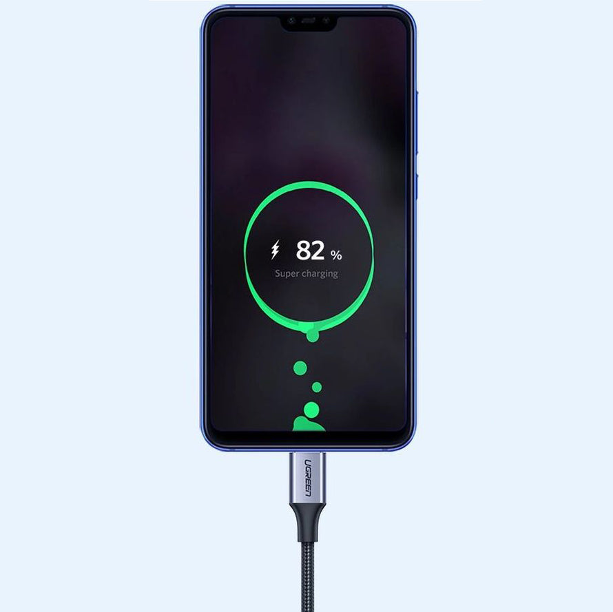 Ugreen 60126 USB - USB-C QC 3.0 Kabel, 1 m, 3A, Grau