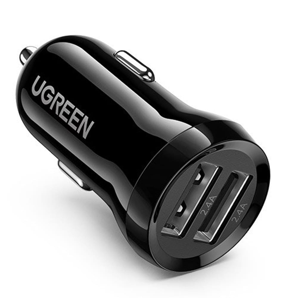 Autoladegerät 24W, 2x USB-A, Ugreen, Schwarz