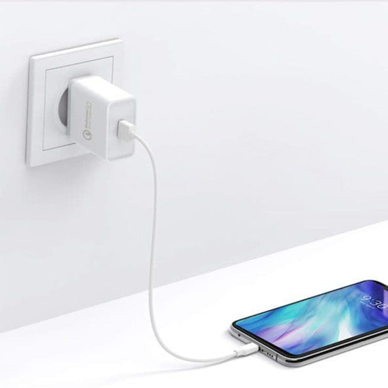 Schnell-Ladegerät, 1x USB-A, Fast Charger QC 3.0, 18W, 3A, Ugreen, Weiß
