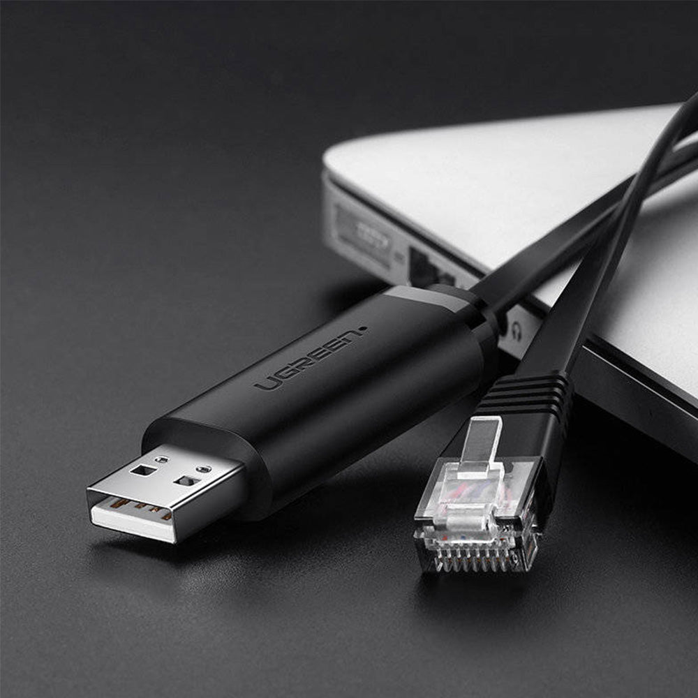 Adapter USB-A 2.0 zu 1Gb Ethernet RJ45, Ugreen CM204, Schwarz
