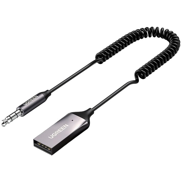 Audio-Adapter Bluetooth 5.3 USB auf 3.5 mm Mini-Jack, Ugreen CM309, AUX 3.5mm, Schwarz