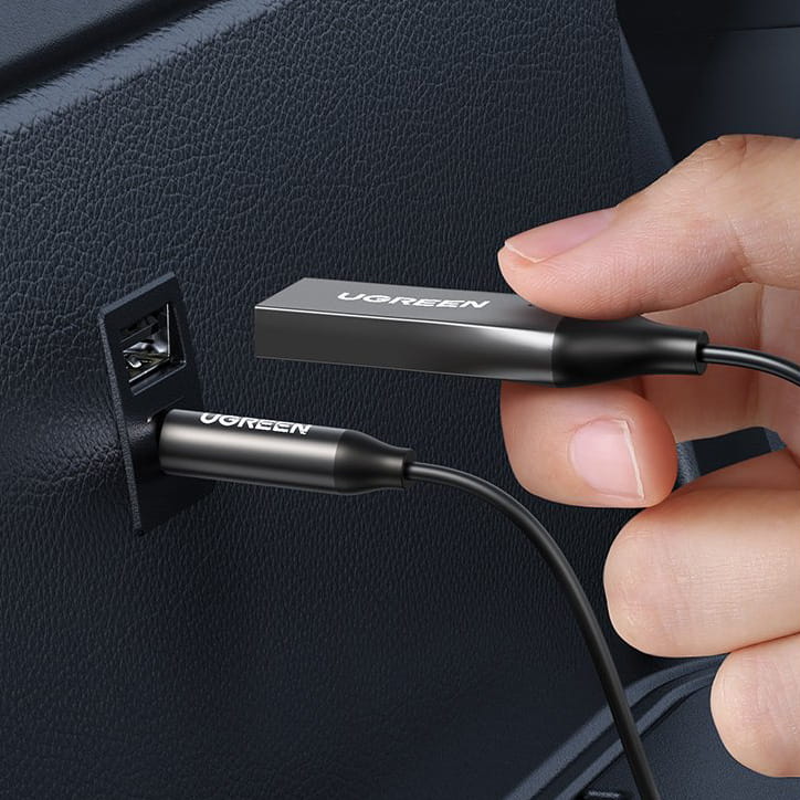 Audio-Adapter Bluetooth 5.3 USB auf 3.5 mm Mini-Jack, Ugreen CM309, AUX 3.5mm, Schwarz