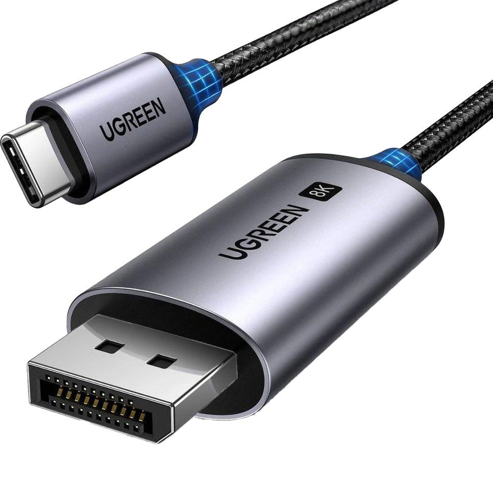 Kabel UGREEN CM556 USB-C / Displayport HDR 1m, Grau