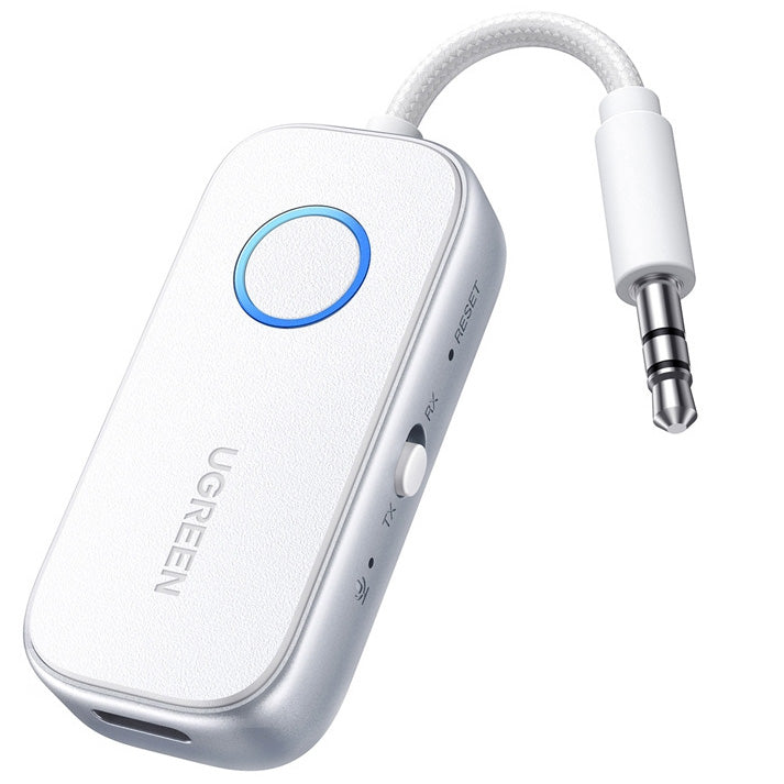 Audio Transmitter, Bluetooth 5.4 mit 3.5 mm Klinke AUX, Ugreen CM872, Weiß